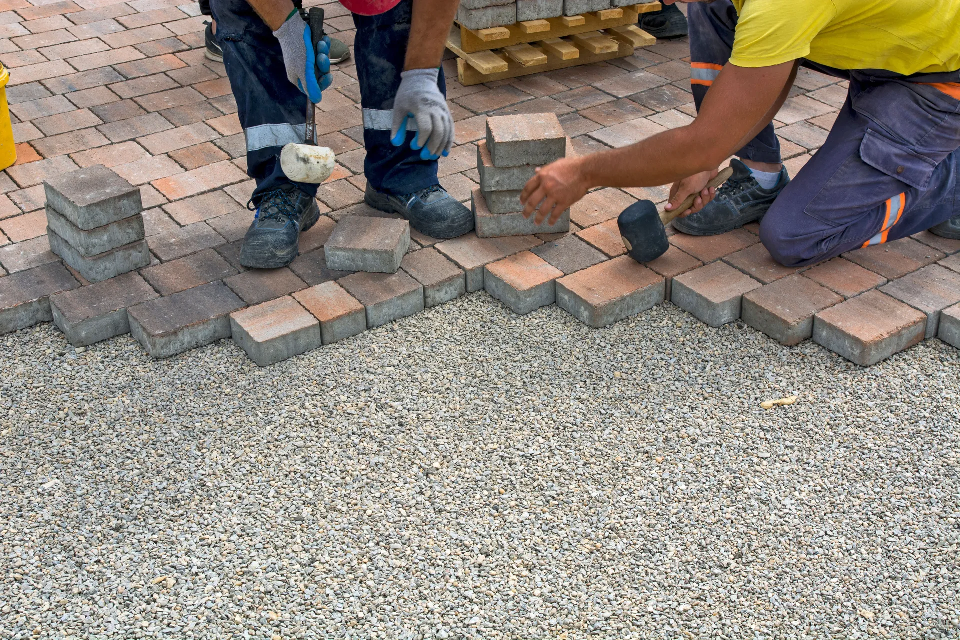 Driveway preparation and front garden landscaping
